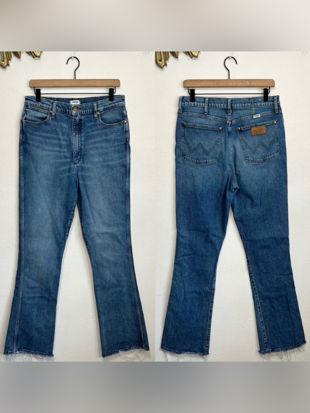 Wrangler Westward High Rise Boot Cut Crop Jeans